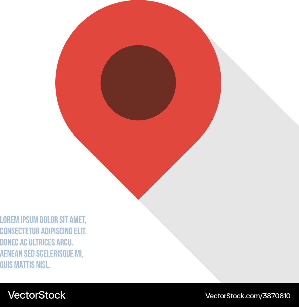 Map pointer icon flat design vector image