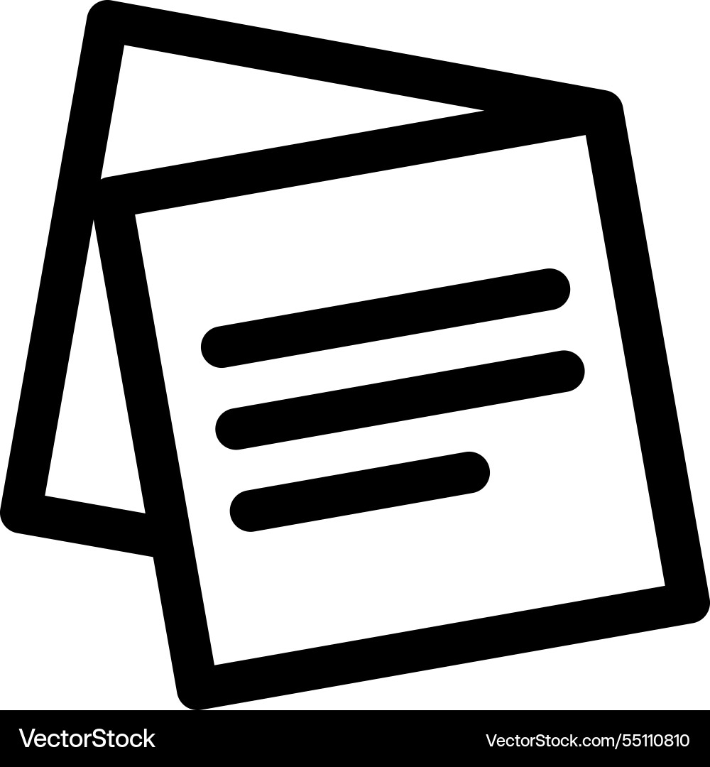 Note icon thin linear style design isolated Note icon thin linear style design isolated vector image
