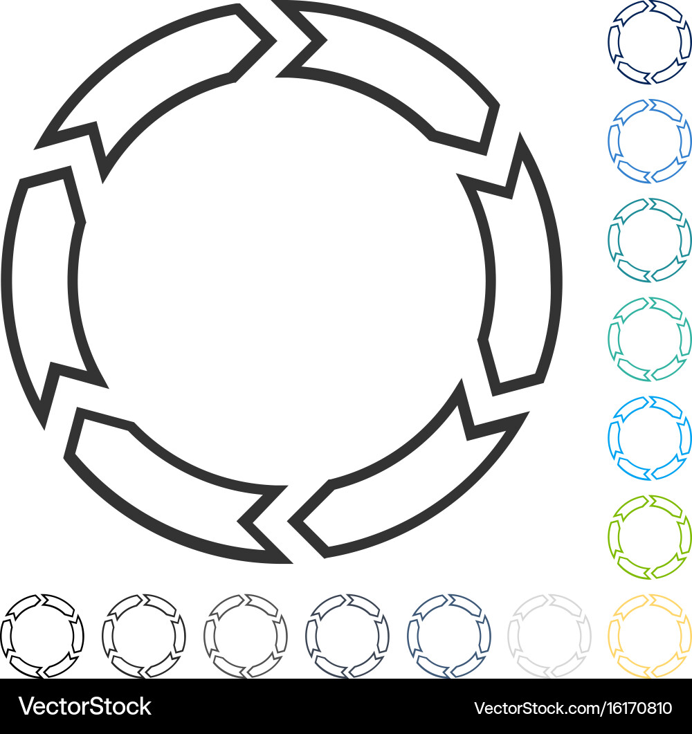 Rotation circle icon Vector Image