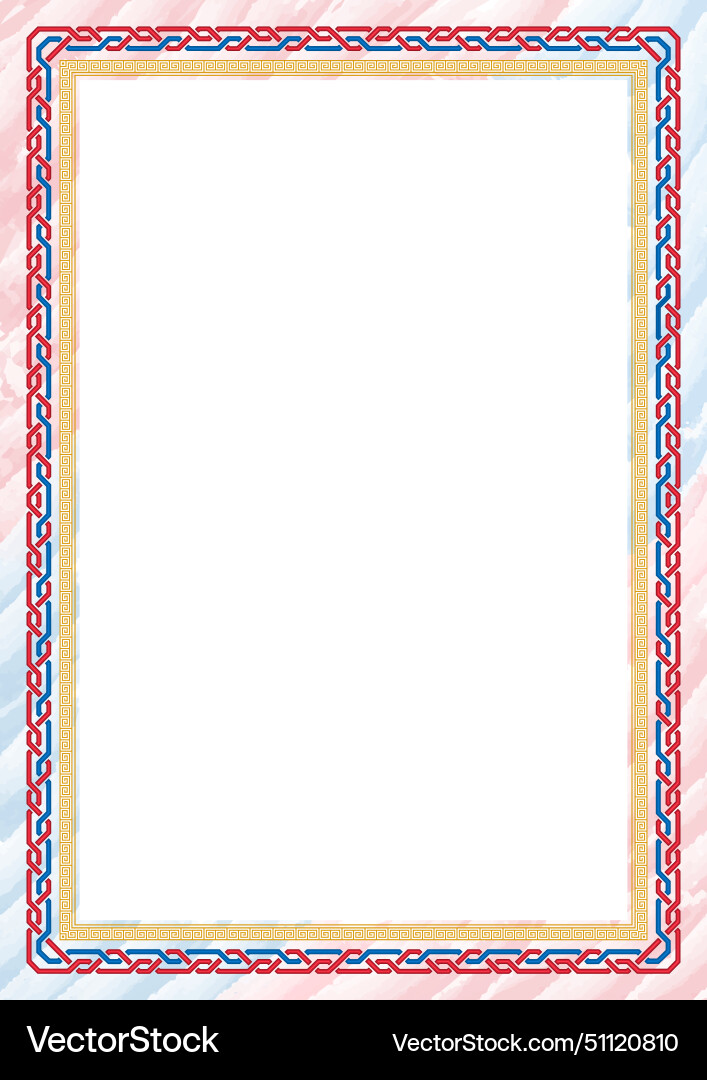 Vertical frame and border with mongolia flag Vertical frame and border with mongolia flag Vector Image