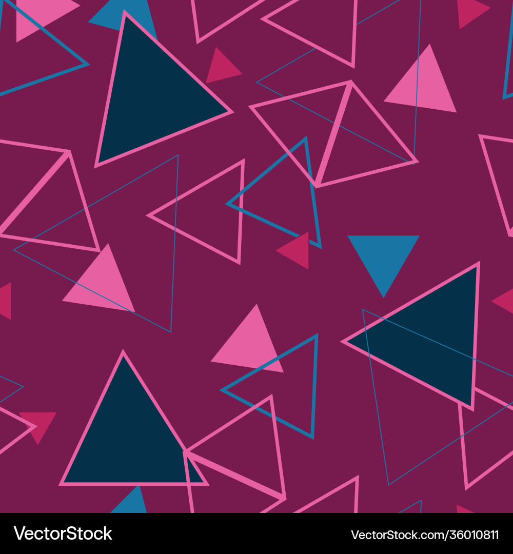 Abstract geometric triangles repeat pattern Abstract geometric triangles repeat pattern vector image