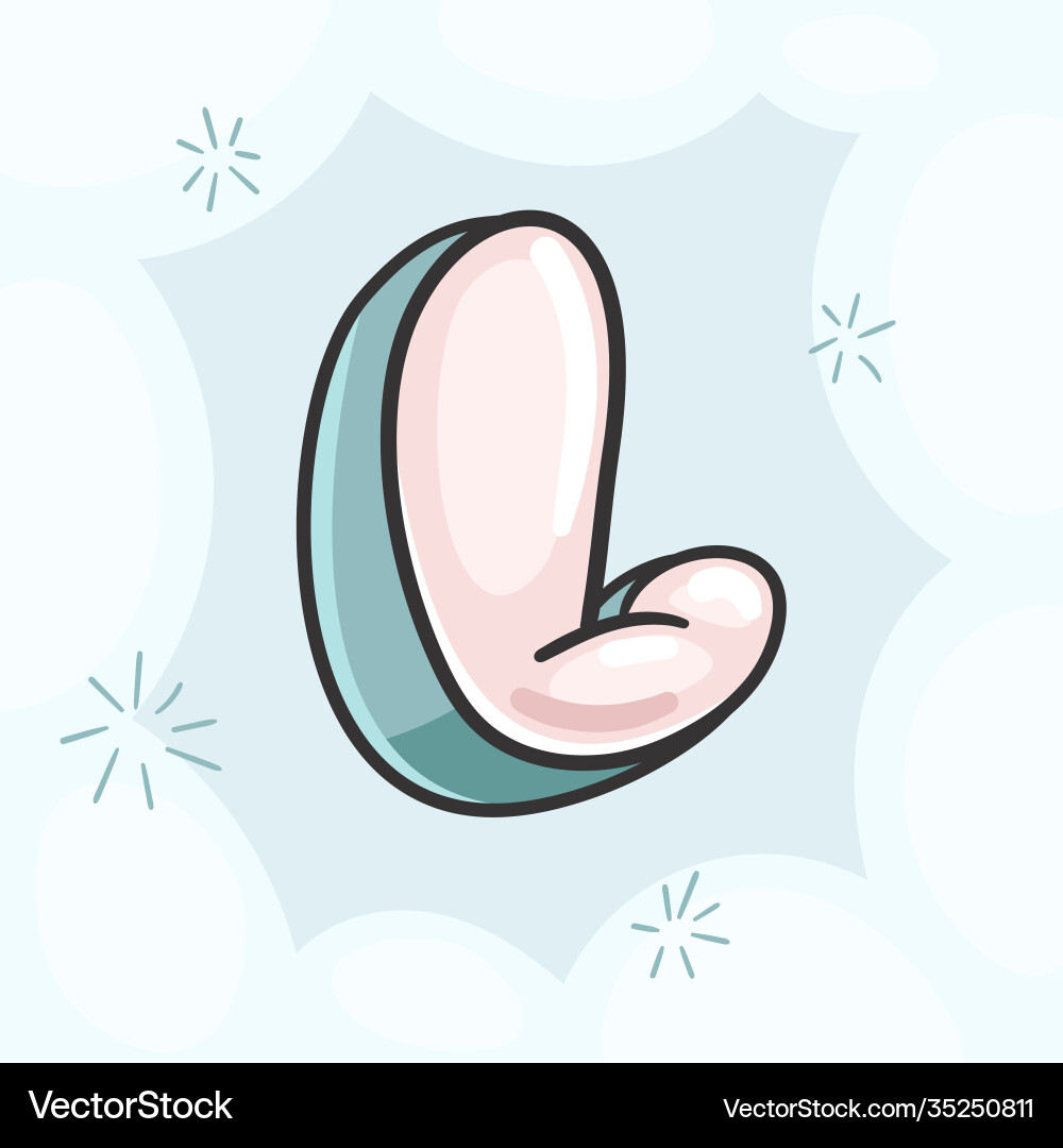 Letter l bubble (35250811) – Royalty-Free Vector | VectorStock, image size:1000x1080