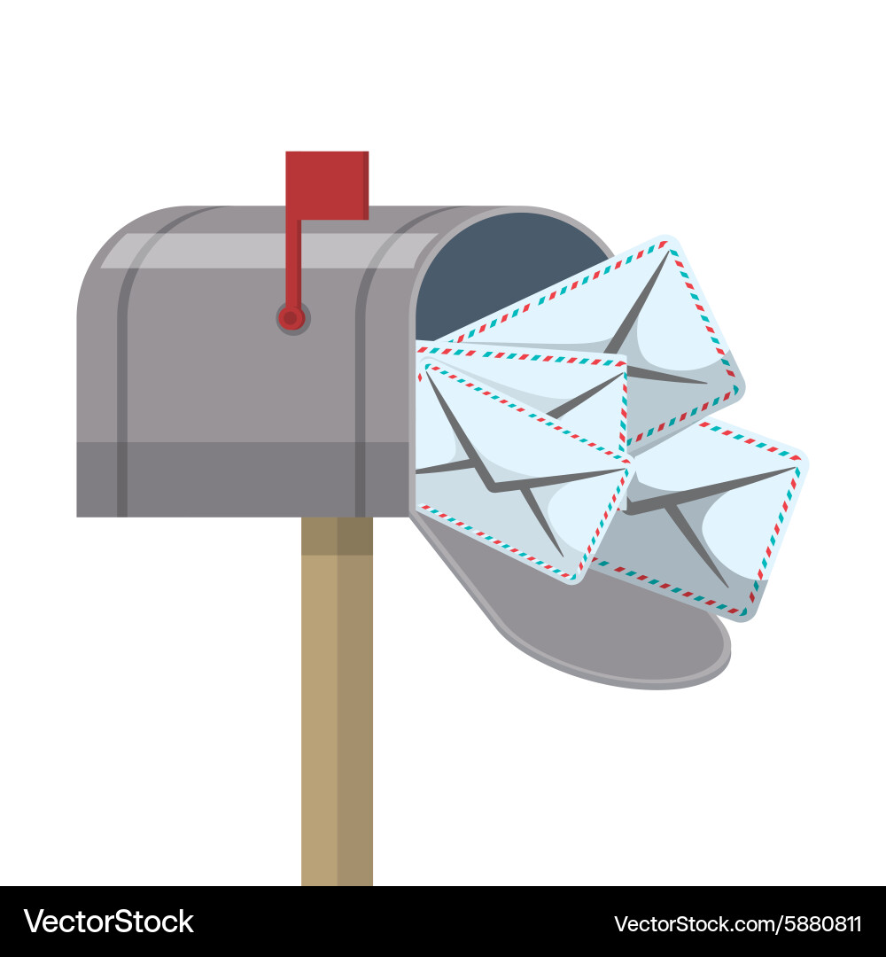 Mail Delivery Postman Royalty Free Vector Image