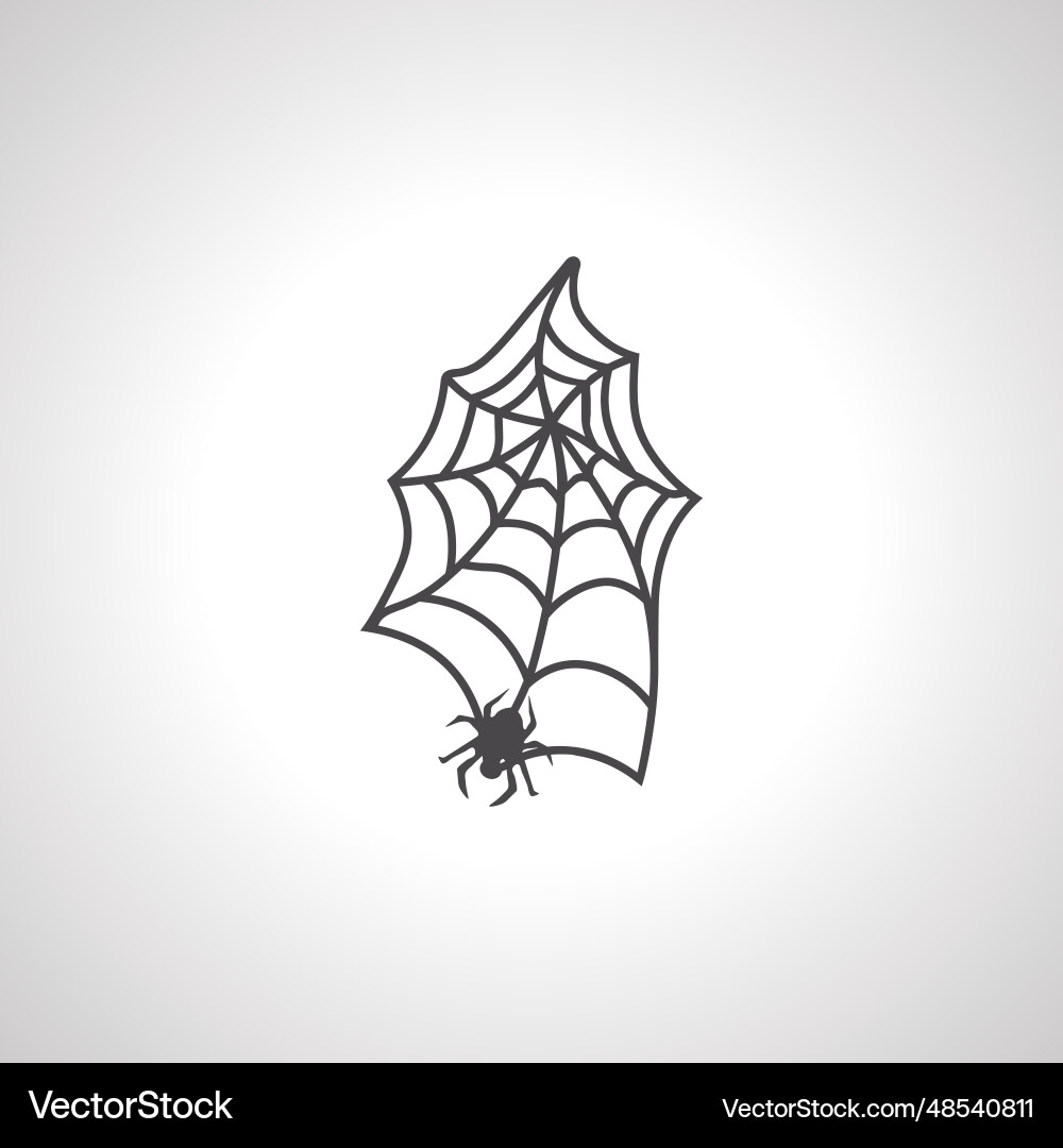 Spider net with icon web Spider net with icon web vector image