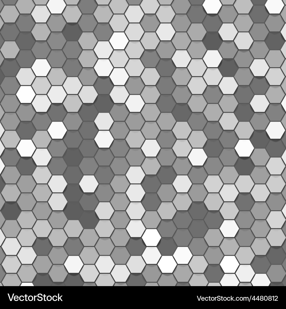 Abstract 3d hexagonal Vector Image