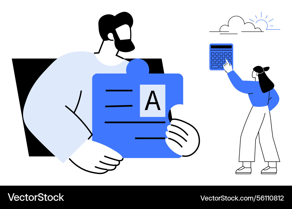 Collaborative learning and problem solving Collaborative learning and problem solving Vector Image