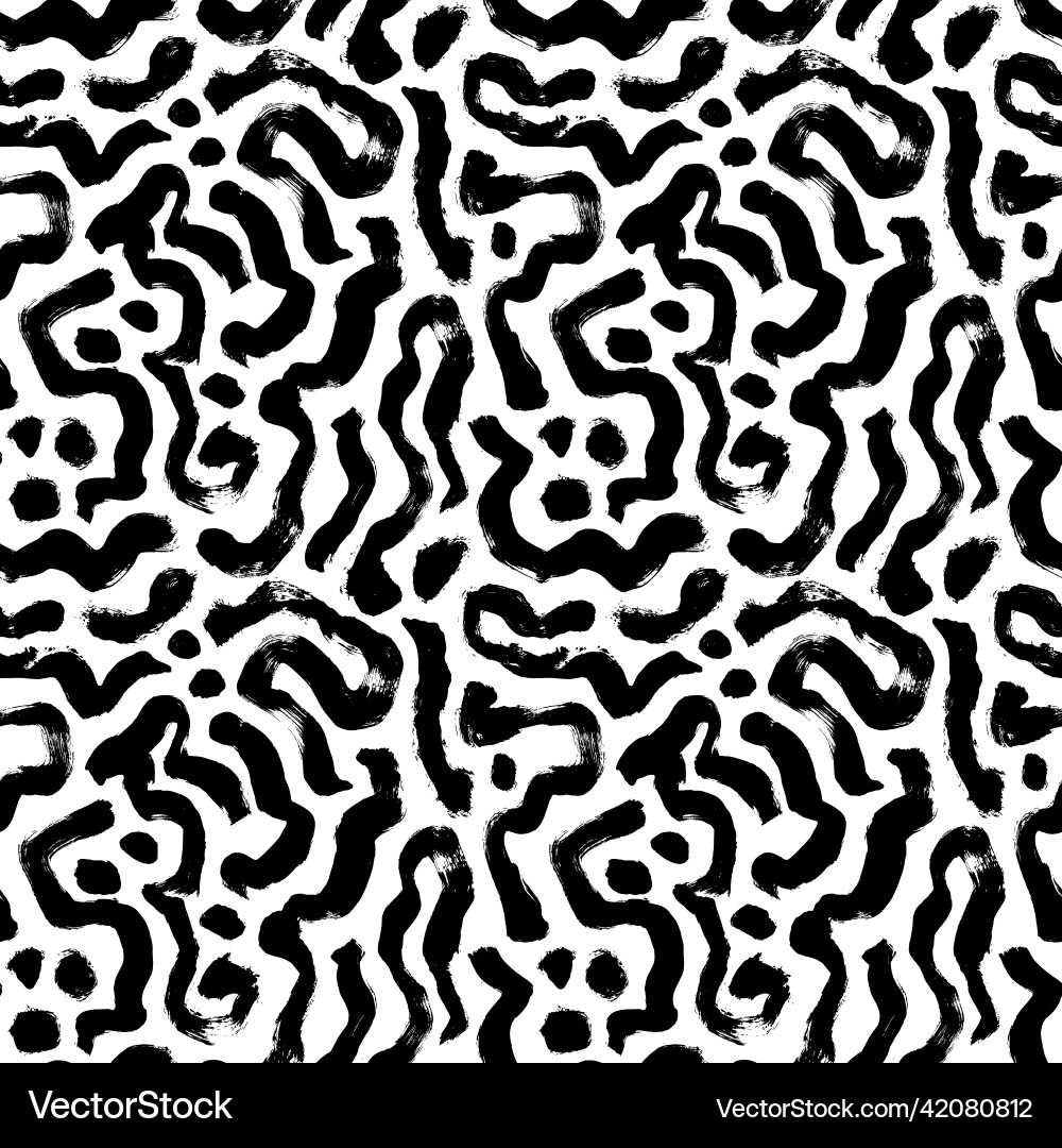 Curved Brush Stroke Pattern vector image