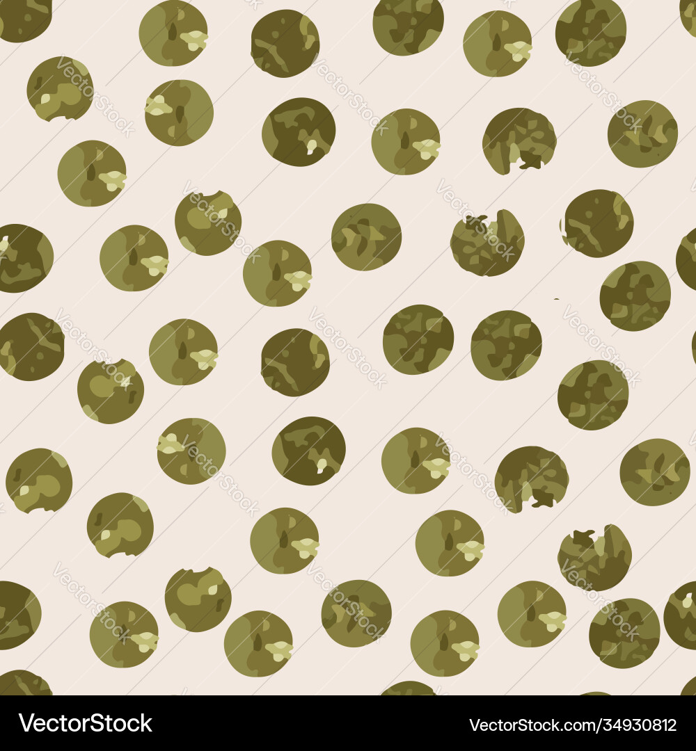 Golden dots on offwhite background repeat pattern vector image