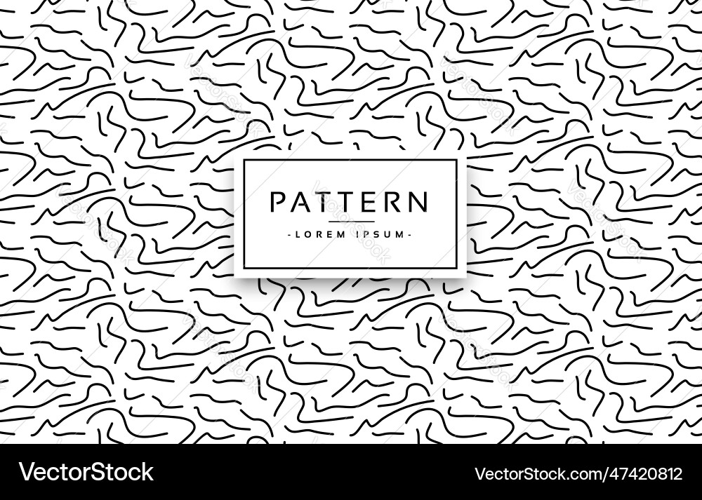 Seamless patterns abstract organic lines color Vector Image
