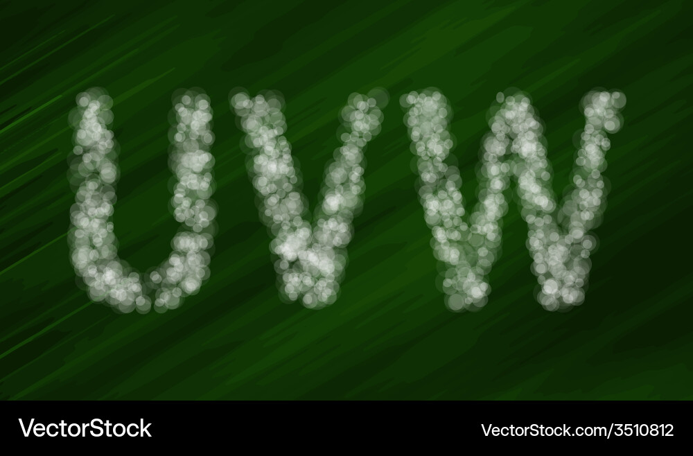 Set of bokeh alphabet and symbols vector image