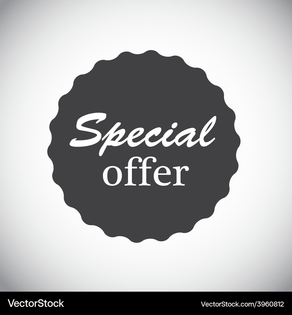 Special offer label Royalty Free Vector Image - VectorStock