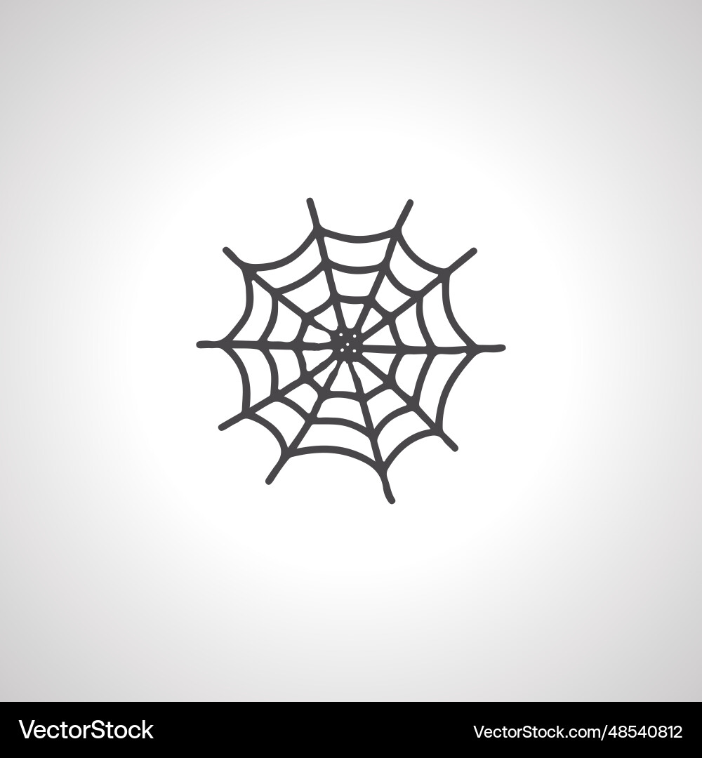 Spider net icon web vector image