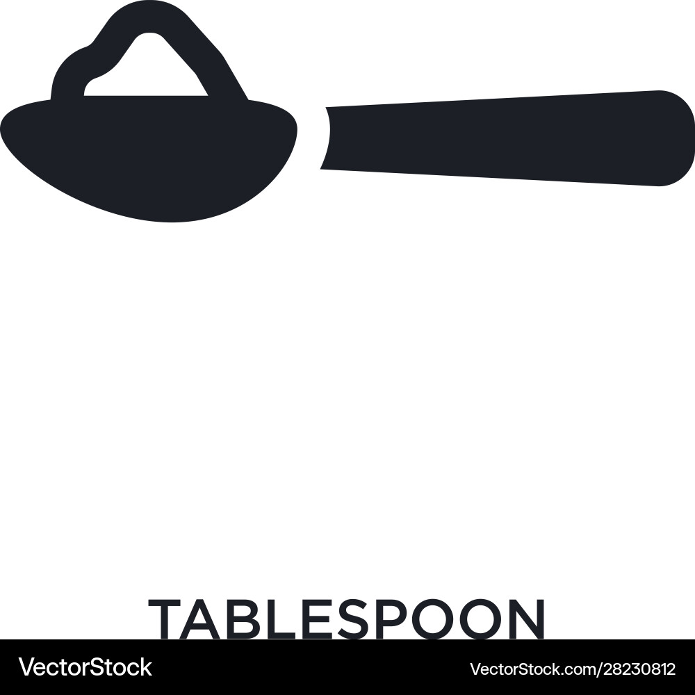 Tablespoon isolated icon simple element from Vector Image