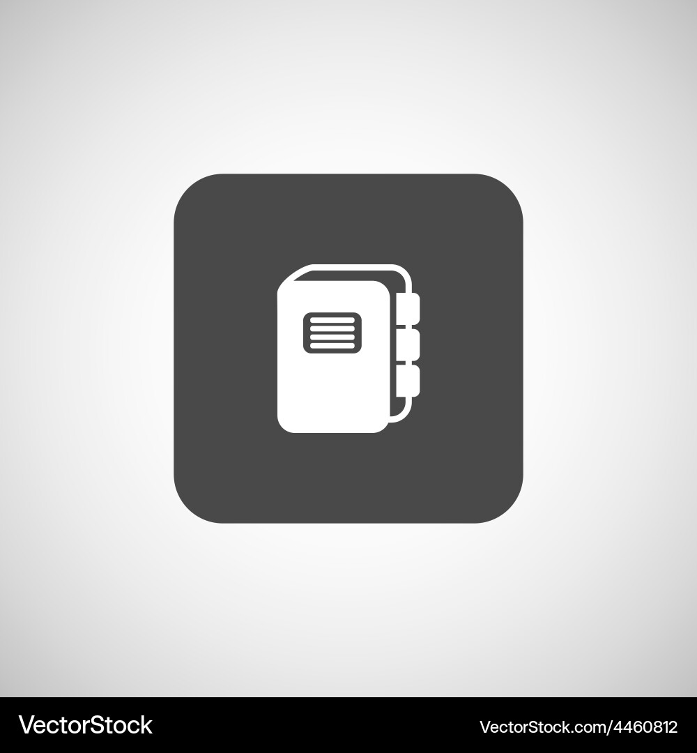 Web button flat design with shadow vector image