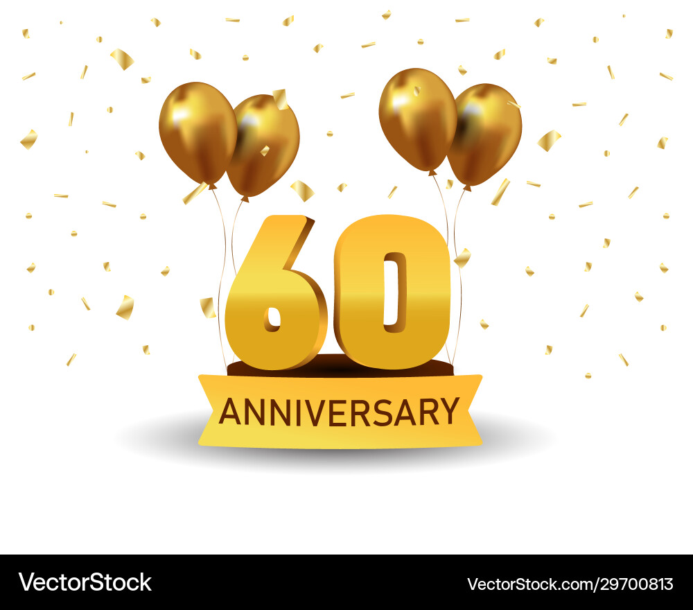 Anniversary gold numbers Anniversary gold numbers vector image