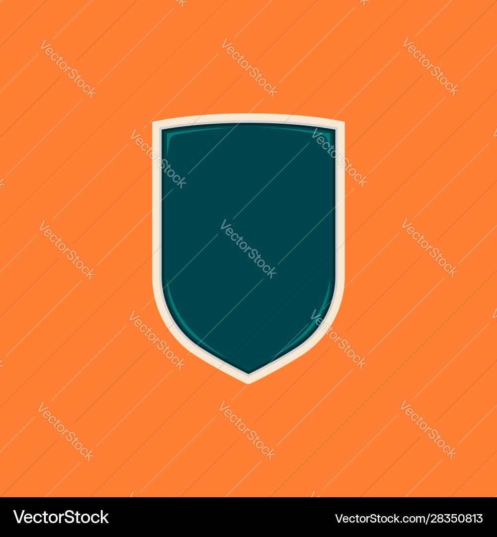 Basic Shield Badge Template vector image