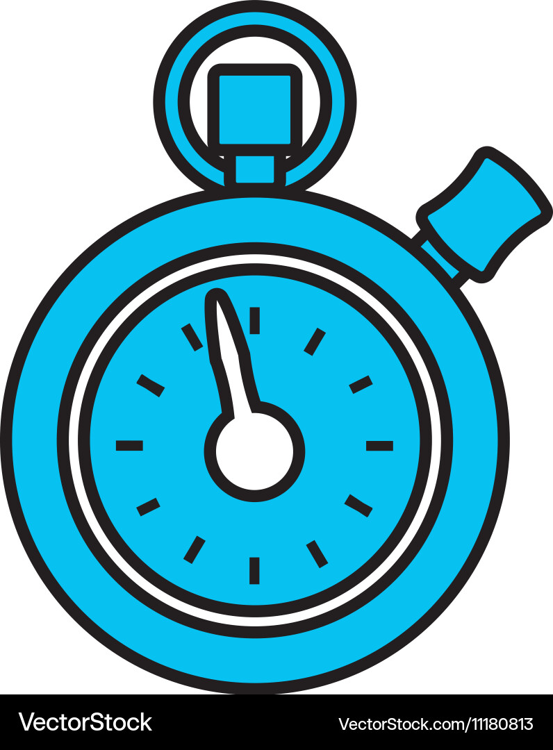 Chronometer counter isolated icon vector image