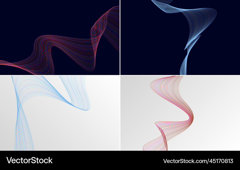 Collection of geometric minimal lines pattern set Collection of geometric minimal lines pattern set vector image