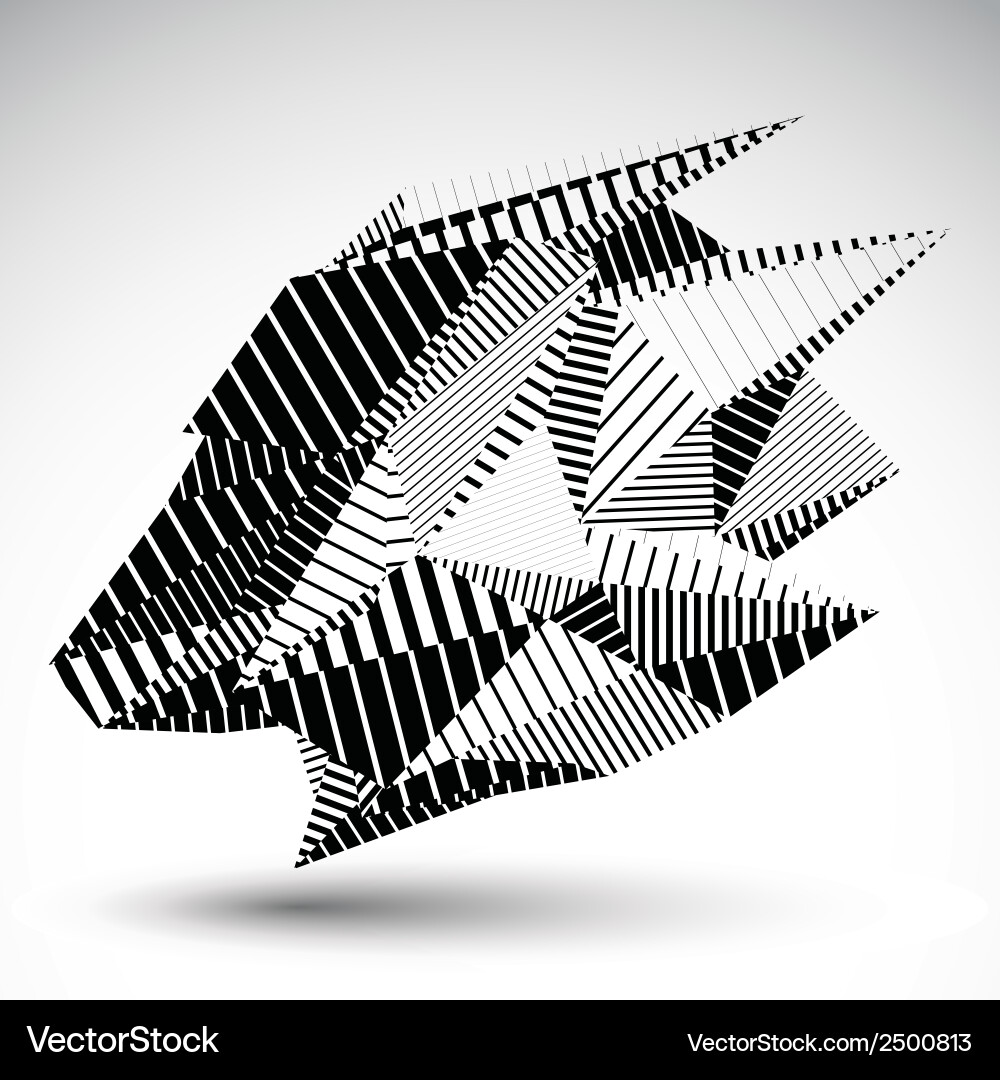 Complex Geometric Stripe Pattern vector image