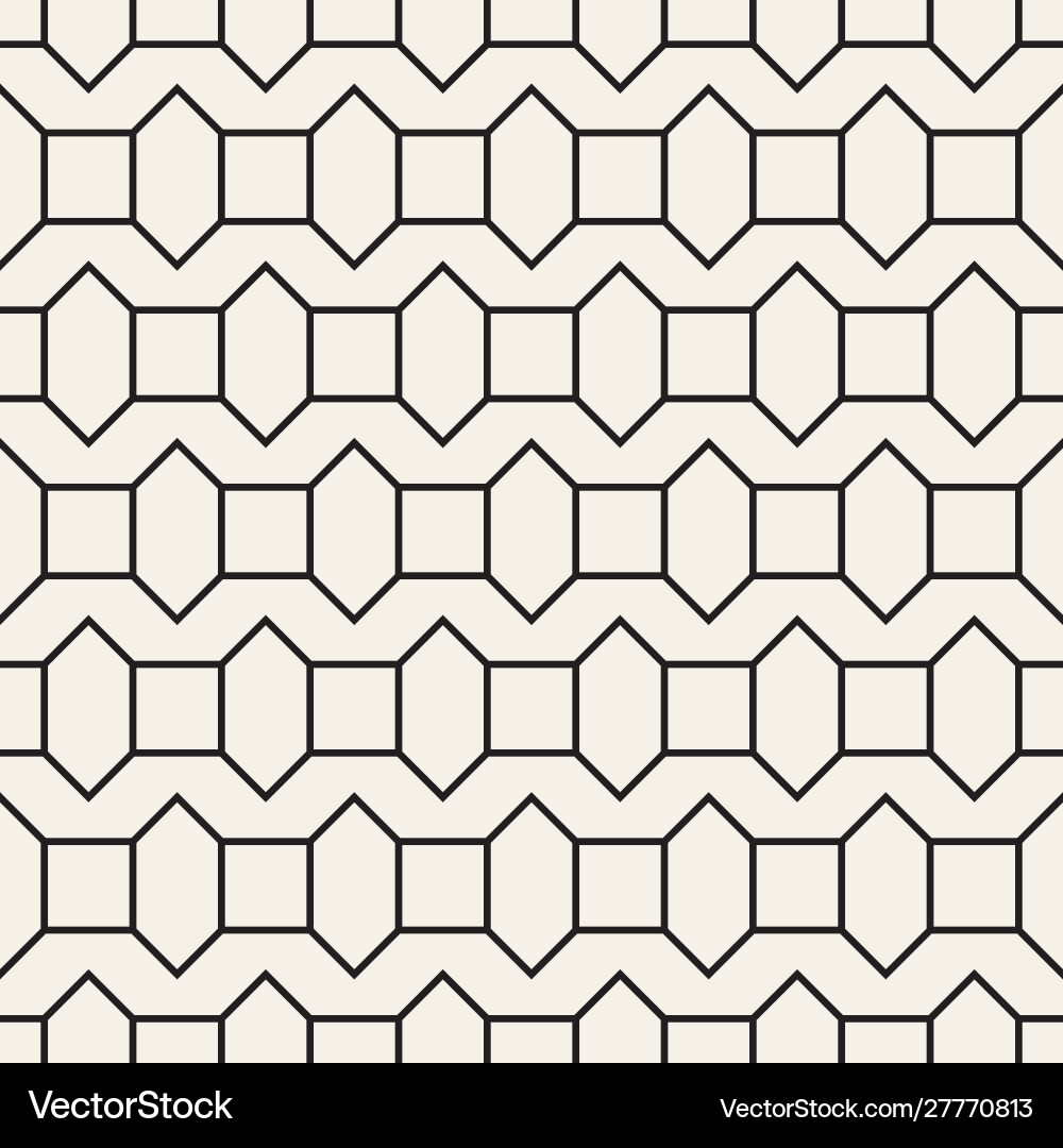 Geometric Line Tiling Pattern vector image