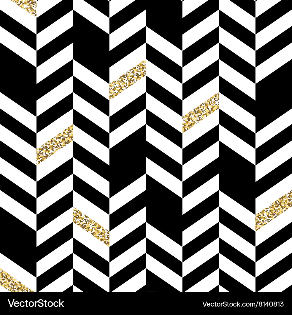 Glittering Chevron Stripe Pattern Vector Image