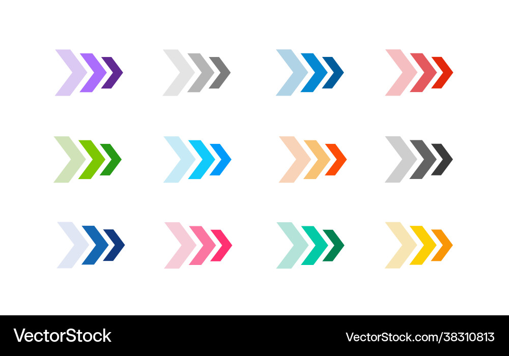 Modern web arrows colourful set great design Modern web arrows colourful set great design vector image