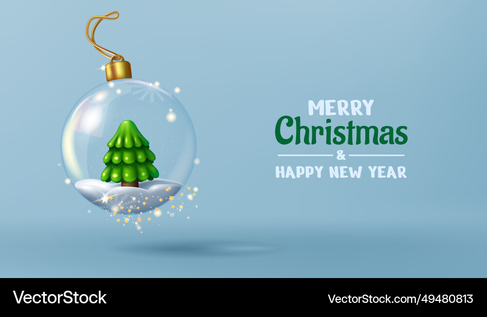 New year background merry christmas celebration vector image