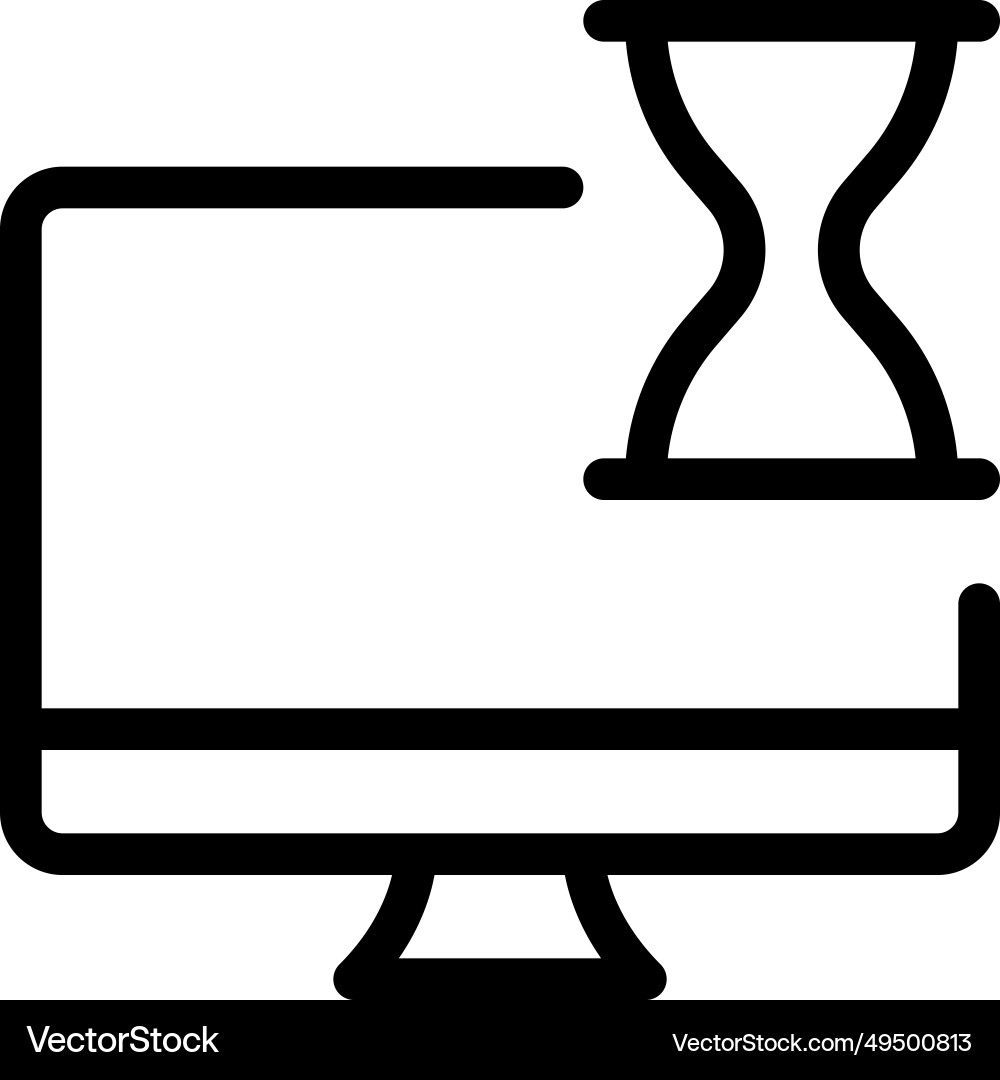 Process of accessing file on a desktop vector image