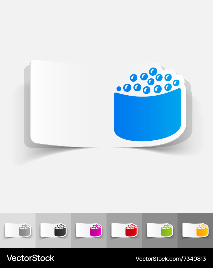 Realistic design element sushi Vector Image