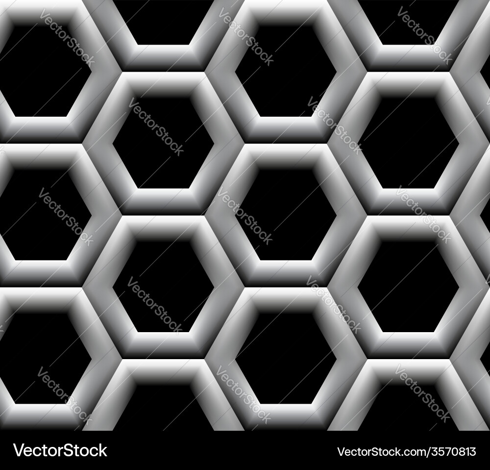 Seamless pattern with hexagonal cells vector image
