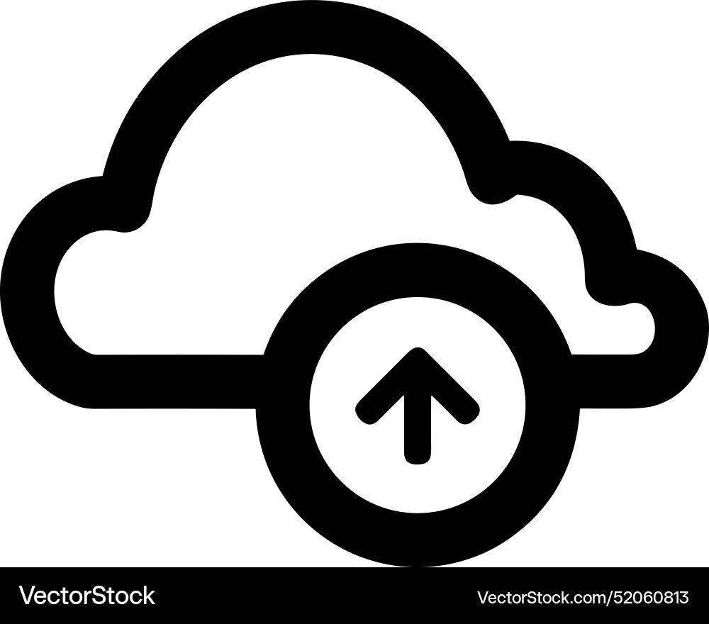 Upload outline icon symbol image Vector Image