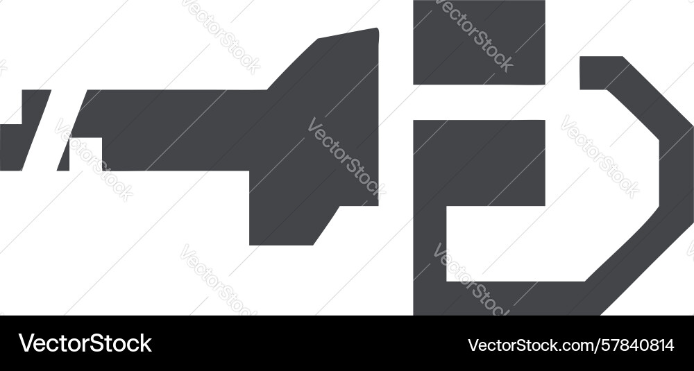 Abstract geometric icon with angular shapes Vector Image