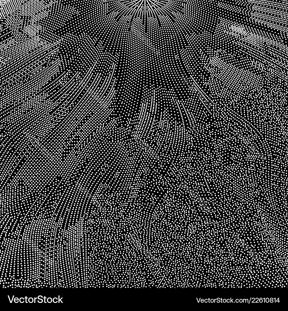 Array mit dynamischen Partikeln 3d futuristisch Vektorbild