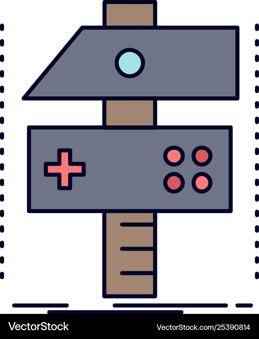 Build craft develop developer game flat color icon Build craft develop developer game flat color icon vector image
