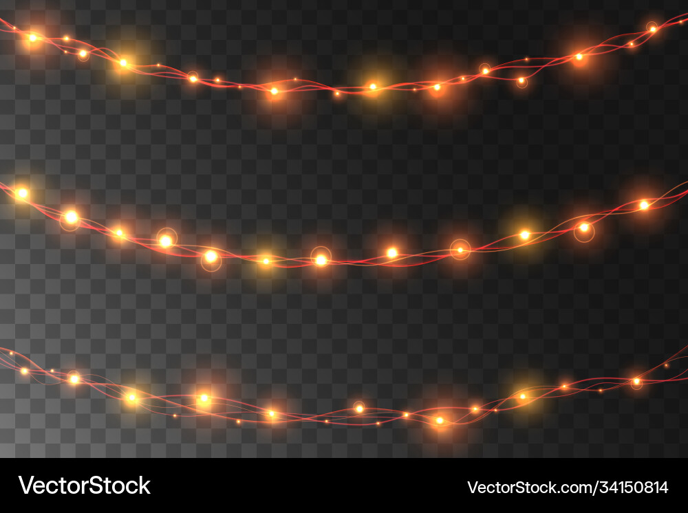 Christmas lights background Christmas lights background vector image