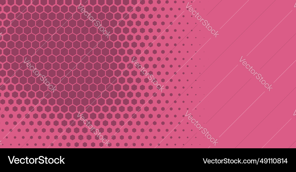 Geometric abstract hexagon two color background Vector Image