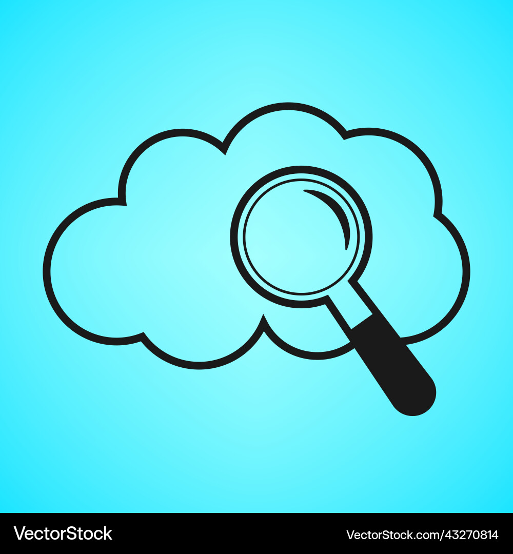 Icon cloud Royalty Free Vector Image - VectorStock