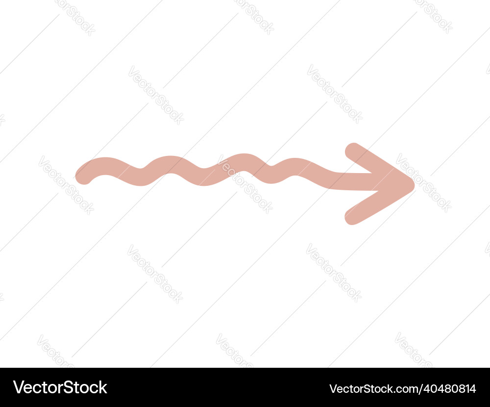 Isolated element an abstract arrow vector image