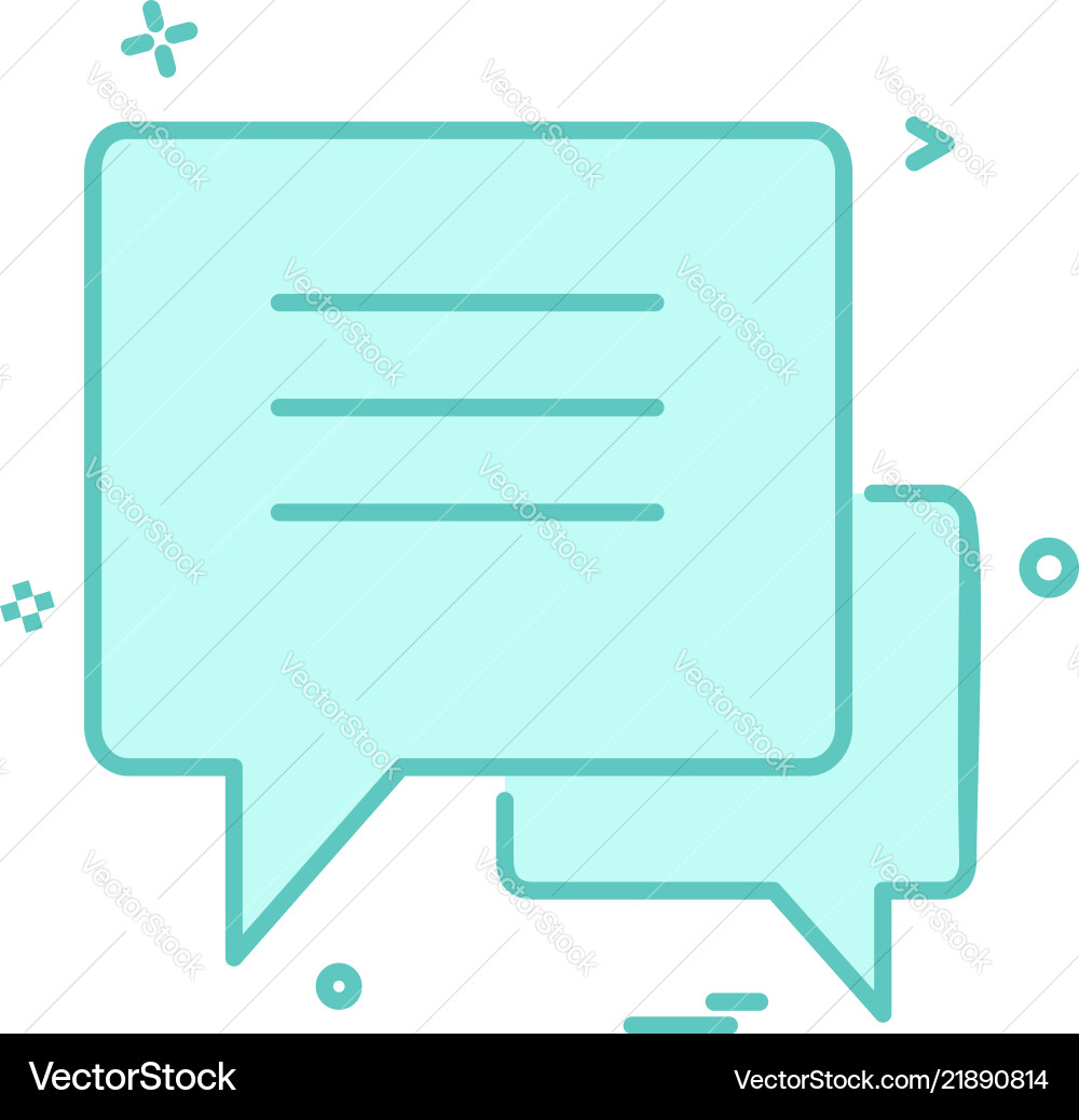 Message icon design Vector Image
