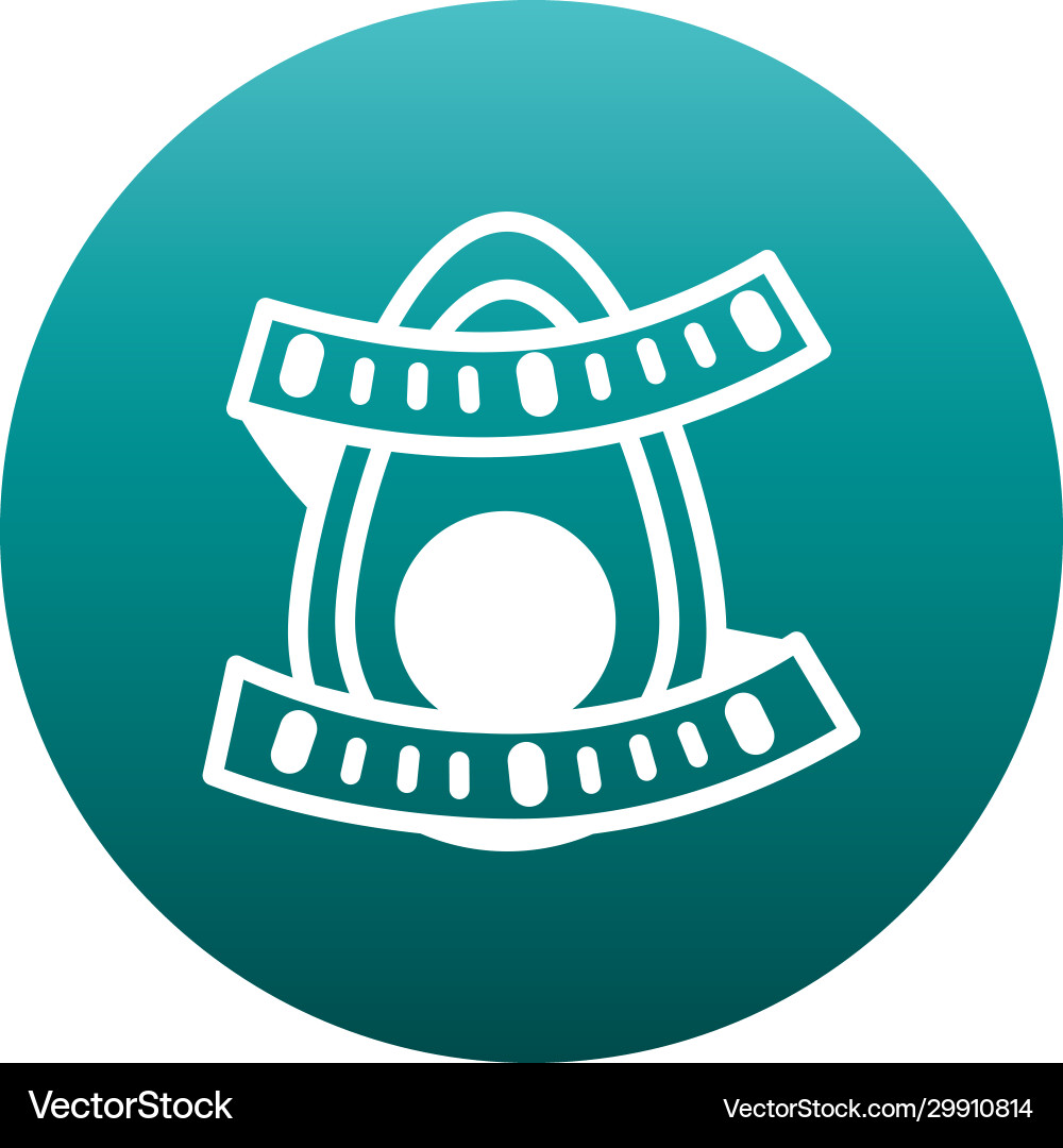 Meter and avocado block gradient style icon vector image