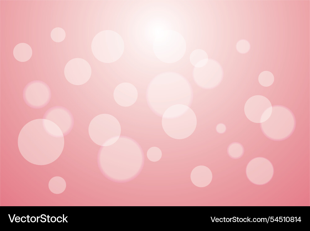 Pink background with bokeh lights Vector Image