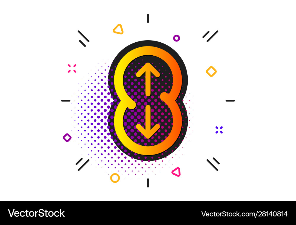 Scroll down button icon scrolling screen sign Vector Image