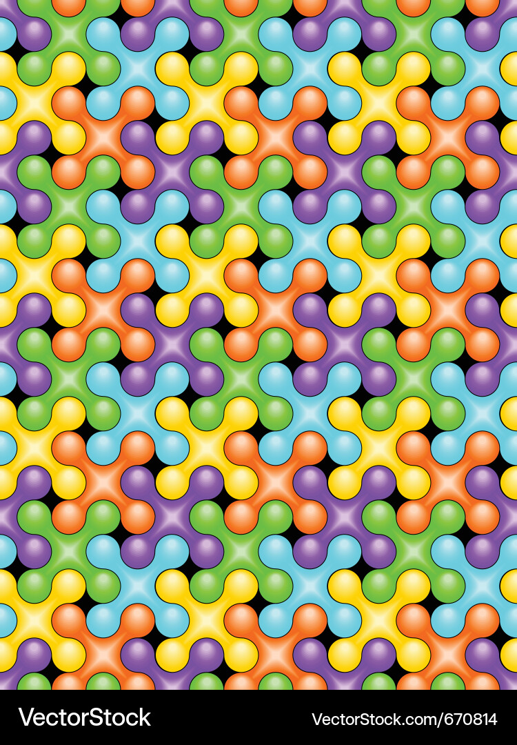 Seamless a background - color bubbles Vector Image