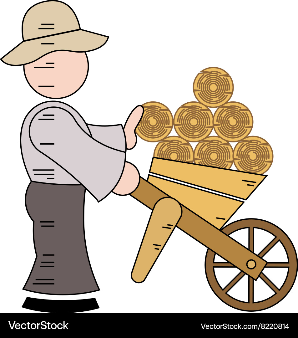 Woodcutter Royalty Free Vector Image - VectorStock