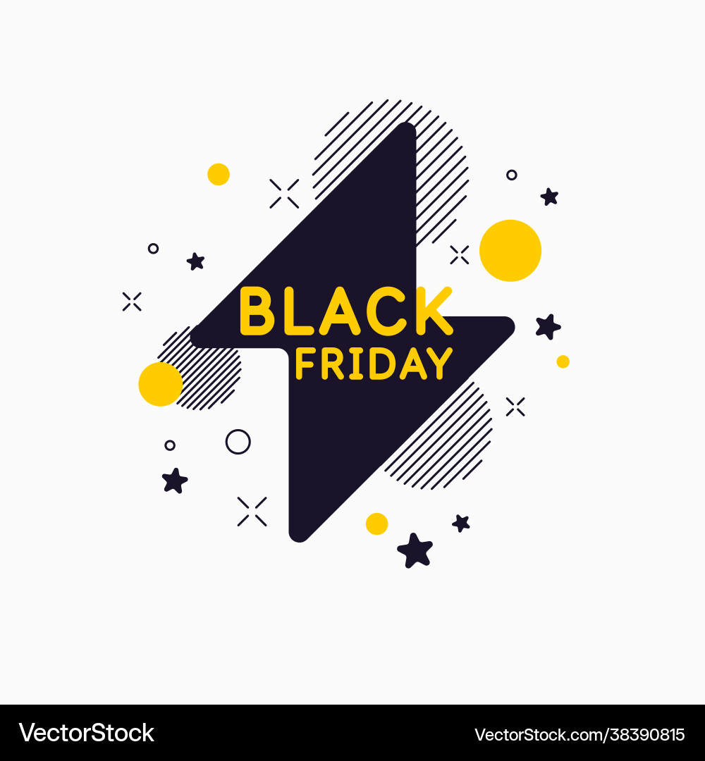 Black friday sale banner trendy modern poster Black friday sale banner trendy modern poster vector image