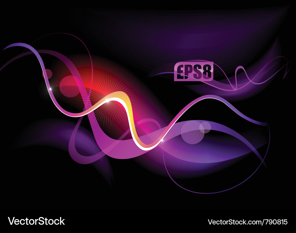 Dynamic Light Swirls Vector Image