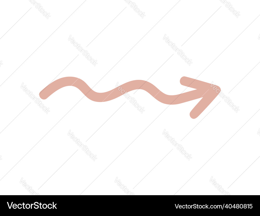 Isolated element an abstract arrow vector image