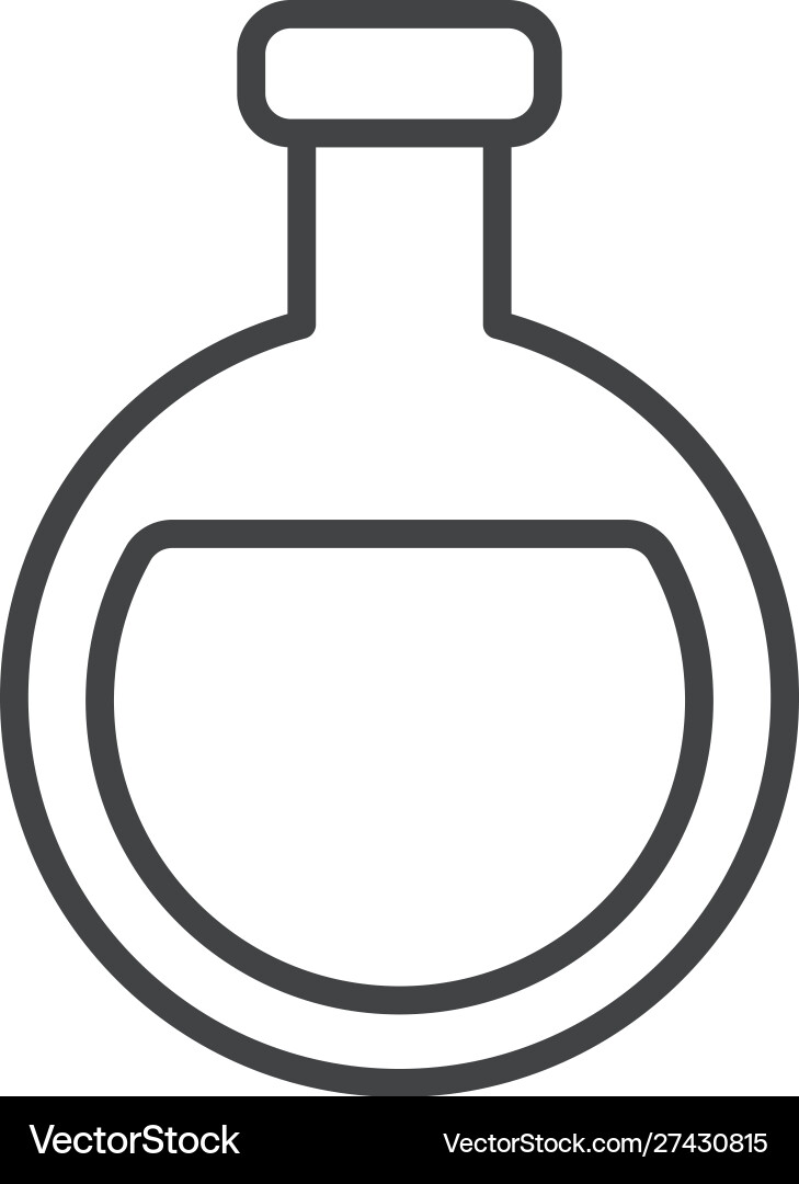 Isolated laboratory flask design Vector Image