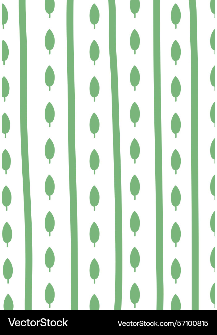 Leaf pattern with vertical stripes background Leaf pattern with vertical stripes background vector image