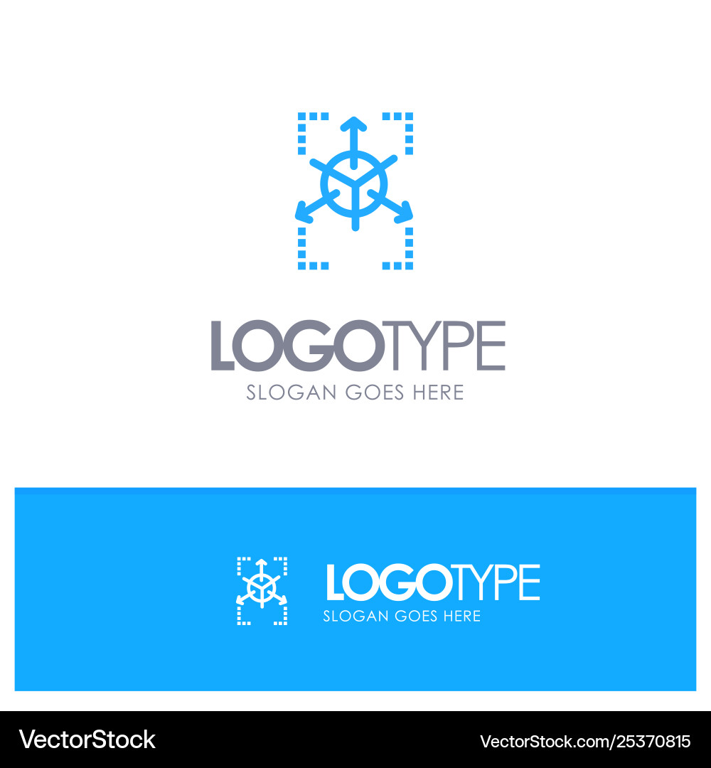 Prototype grid database chart blue logo line style Prototype grid database chart blue logo line style Vector Image